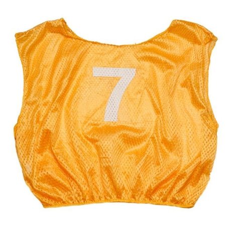 CHAMPION SPORTS Champion Sports SVYWNGD Practice Numbered Youth Scrimmage Vest; Yellow SVYWNGD